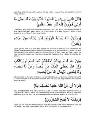 A compilation of the Abridged Tafsir Ibn Kathir Volumes 1 - 10  ( commentary of the meaning ) 