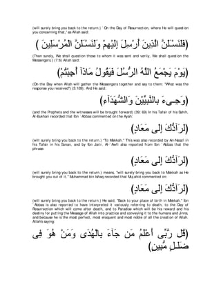 A compilation of the Abridged Tafsir Ibn Kathir Volumes 1 - 10  ( commentary of the meaning ) 