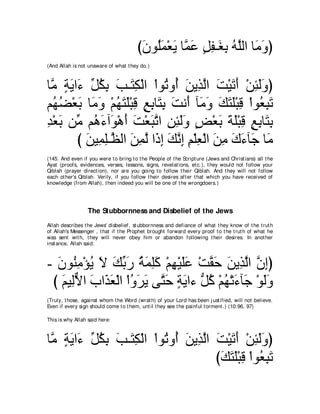 A compilation of the Abridged Tafsir Ibn Kathir Volumes 1 - 10  ( commentary of the meaning ) 