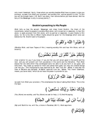 A compilation of the Abridged Tafsir Ibn Kathir Volumes 1 - 10  ( commentary of the meaning ) 