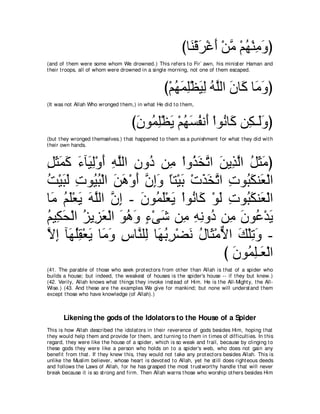 A compilation of the Abridged Tafsir Ibn Kathir Volumes 1 - 10  ( commentary of the meaning ) 