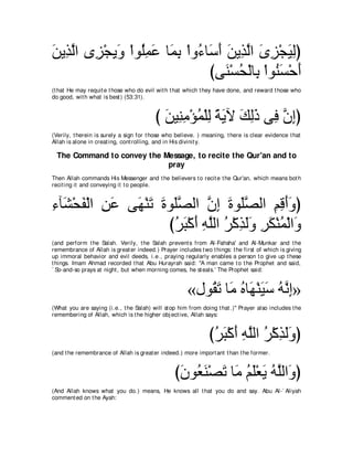 A compilation of the Abridged Tafsir Ibn Kathir Volumes 1 - 10  ( commentary of the meaning ) 