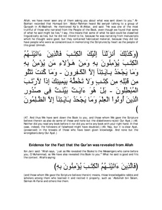 A compilation of the Abridged Tafsir Ibn Kathir Volumes 1 - 10  ( commentary of the meaning ) 