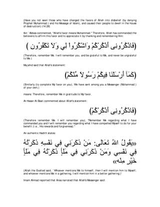 A compilation of the Abridged Tafsir Ibn Kathir Volumes 1 - 10  ( commentary of the meaning ) 