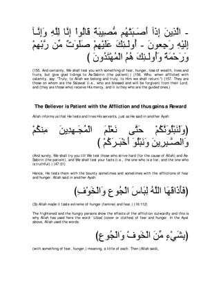 A compilation of the Abridged Tafsir Ibn Kathir Volumes 1 - 10  ( commentary of the meaning ) 