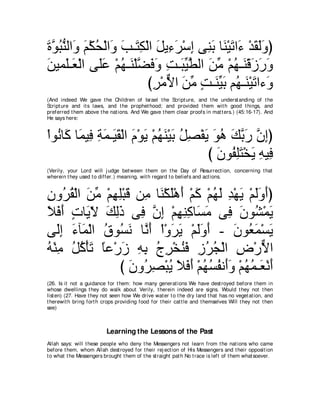 A compilation of the Abridged Tafsir Ibn Kathir Volumes 1 - 10  ( commentary of the meaning ) 