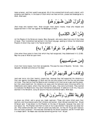 A compilation of the Abridged Tafsir Ibn Kathir Volumes 1 - 10  ( commentary of the meaning ) 