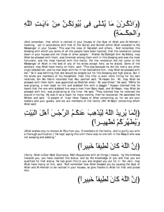 A compilation of the Abridged Tafsir Ibn Kathir Volumes 1 - 10  ( commentary of the meaning ) 