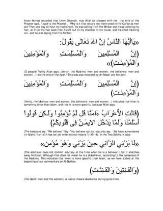 A compilation of the Abridged Tafsir Ibn Kathir Volumes 1 - 10  ( commentary of the meaning ) 