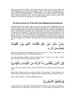 A compilation of the Abridged Tafsir Ibn Kathir Volumes 1 - 10  ( commentary of the meaning ) 