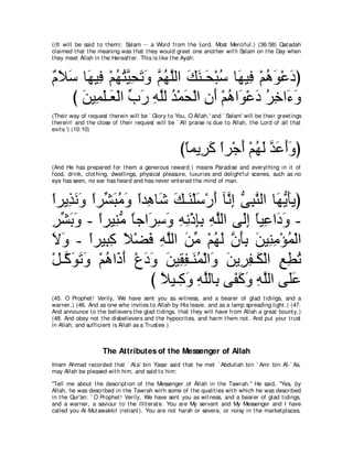 A compilation of the Abridged Tafsir Ibn Kathir Volumes 1 - 10  ( commentary of the meaning ) 