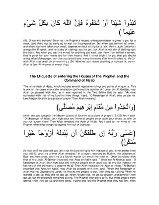 A compilation of the Abridged Tafsir Ibn Kathir Volumes 1 - 10  ( commentary of the meaning ) 