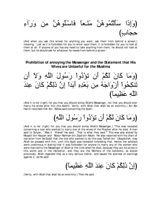 A compilation of the Abridged Tafsir Ibn Kathir Volumes 1 - 10  ( commentary of the meaning ) 