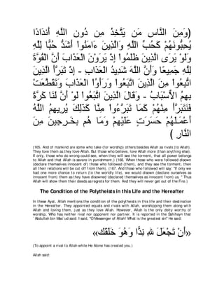 A compilation of the Abridged Tafsir Ibn Kathir Volumes 1 - 10  ( commentary of the meaning ) 