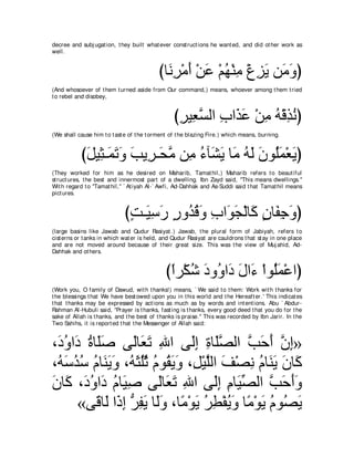 A compilation of the Abridged Tafsir Ibn Kathir Volumes 1 - 10  ( commentary of the meaning ) 