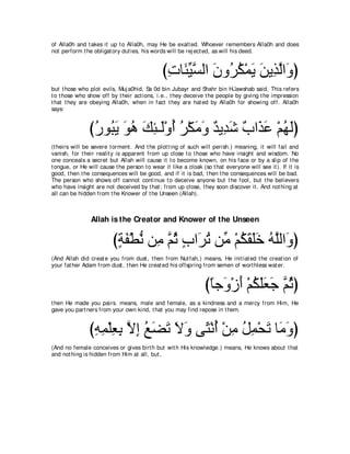 A compilation of the Abridged Tafsir Ibn Kathir Volumes 1 - 10  ( commentary of the meaning ) 