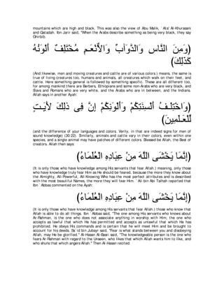 A compilation of the Abridged Tafsir Ibn Kathir Volumes 1 - 10  ( commentary of the meaning ) 