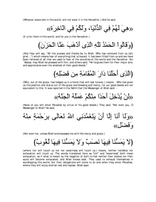 A compilation of the Abridged Tafsir Ibn Kathir Volumes 1 - 10  ( commentary of the meaning ) 