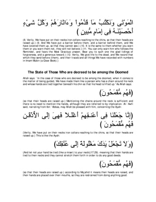 A compilation of the Abridged Tafsir Ibn Kathir Volumes 1 - 10  ( commentary of the meaning ) 