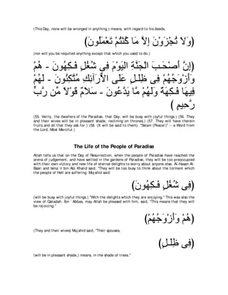 A compilation of the Abridged Tafsir Ibn Kathir Volumes 1 - 10  ( commentary of the meaning ) 