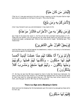 A compilation of the Abridged Tafsir Ibn Kathir Volumes 1 - 10  ( commentary of the meaning ) 