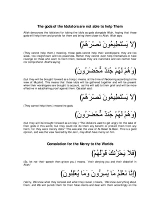 A compilation of the Abridged Tafsir Ibn Kathir Volumes 1 - 10  ( commentary of the meaning ) 