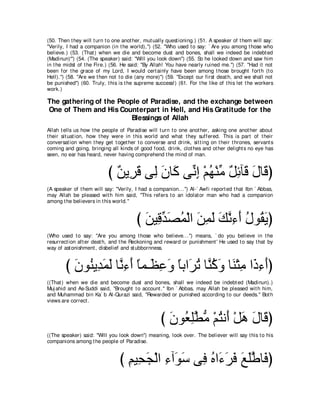 A compilation of the Abridged Tafsir Ibn Kathir Volumes 1 - 10  ( commentary of the meaning ) 