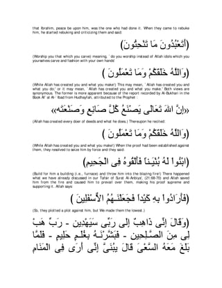 A compilation of the Abridged Tafsir Ibn Kathir Volumes 1 - 10  ( commentary of the meaning ) 