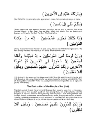 A compilation of the Abridged Tafsir Ibn Kathir Volumes 1 - 10  ( commentary of the meaning ) 