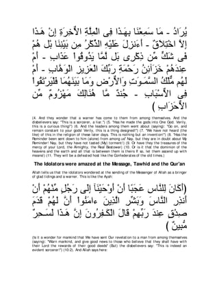 A compilation of the Abridged Tafsir Ibn Kathir Volumes 1 - 10  ( commentary of the meaning ) 