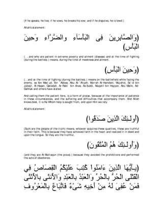 A compilation of the Abridged Tafsir Ibn Kathir Volumes 1 - 10  ( commentary of the meaning ) 