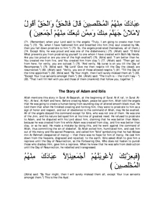 A compilation of the Abridged Tafsir Ibn Kathir Volumes 1 - 10  ( commentary of the meaning ) 