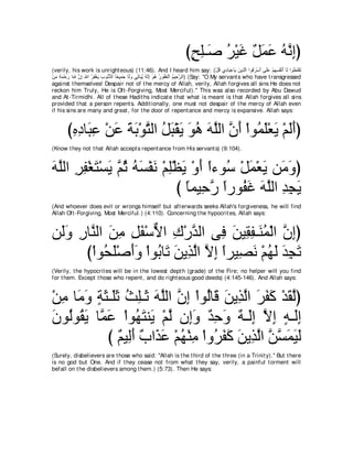 A compilation of the Abridged Tafsir Ibn Kathir Volumes 1 - 10  ( commentary of the meaning ) 