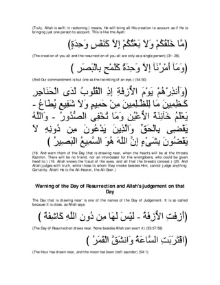 A compilation of the Abridged Tafsir Ibn Kathir Volumes 1 - 10  ( commentary of the meaning ) 