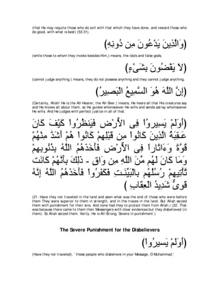 A compilation of the Abridged Tafsir Ibn Kathir Volumes 1 - 10  ( commentary of the meaning ) 