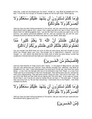 A compilation of the Abridged Tafsir Ibn Kathir Volumes 1 - 10  ( commentary of the meaning ) 