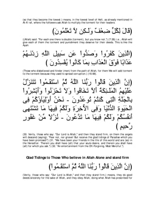 A compilation of the Abridged Tafsir Ibn Kathir Volumes 1 - 10  ( commentary of the meaning ) 