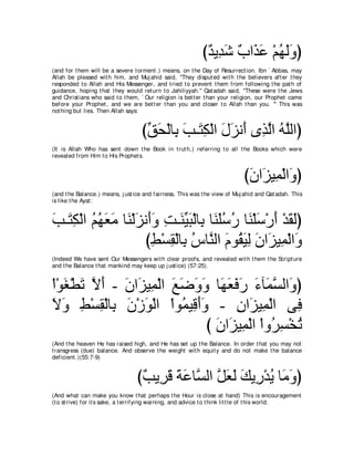 A compilation of the Abridged Tafsir Ibn Kathir Volumes 1 - 10  ( commentary of the meaning ) 