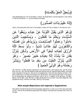 A compilation of the Abridged Tafsir Ibn Kathir Volumes 1 - 10  ( commentary of the meaning ) 