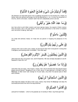 A compilation of the Abridged Tafsir Ibn Kathir Volumes 1 - 10  ( commentary of the meaning ) 