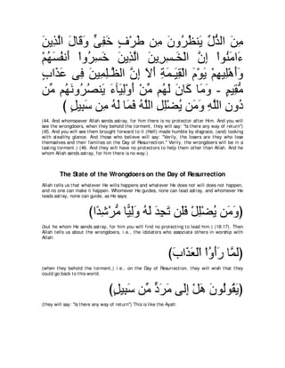 A compilation of the Abridged Tafsir Ibn Kathir Volumes 1 - 10  ( commentary of the meaning ) 