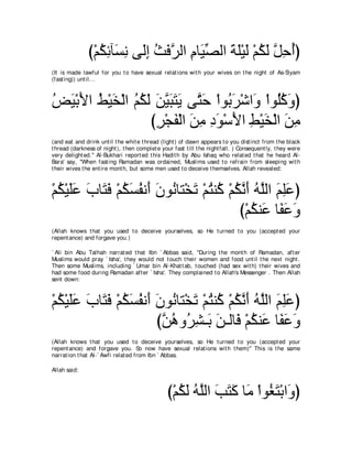 A compilation of the Abridged Tafsir Ibn Kathir Volumes 1 - 10  ( commentary of the meaning ) 