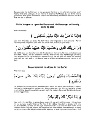 A compilation of the Abridged Tafsir Ibn Kathir Volumes 1 - 10  ( commentary of the meaning ) 