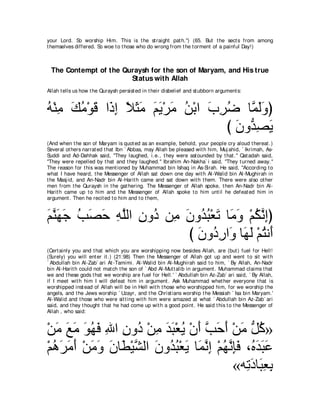 A compilation of the Abridged Tafsir Ibn Kathir Volumes 1 - 10  ( commentary of the meaning ) 