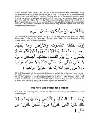 A compilation of the Abridged Tafsir Ibn Kathir Volumes 1 - 10  ( commentary of the meaning ) 