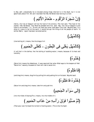 A compilation of the Abridged Tafsir Ibn Kathir Volumes 1 - 10  ( commentary of the meaning ) 