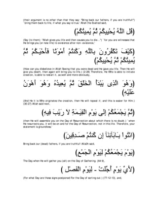 A compilation of the Abridged Tafsir Ibn Kathir Volumes 1 - 10  ( commentary of the meaning ) 