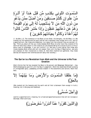 A compilation of the Abridged Tafsir Ibn Kathir Volumes 1 - 10  ( commentary of the meaning ) 