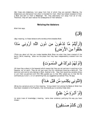 A compilation of the Abridged Tafsir Ibn Kathir Volumes 1 - 10  ( commentary of the meaning ) 