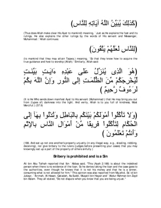 A compilation of the Abridged Tafsir Ibn Kathir Volumes 1 - 10  ( commentary of the meaning ) 